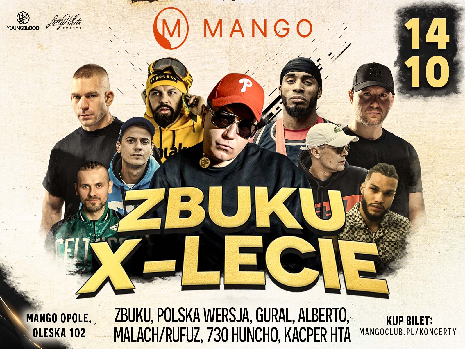 Zbuku X-lecie, Koncert Zbuku w Mango Club Opole, Koncert 2023, Bilety na Koncert